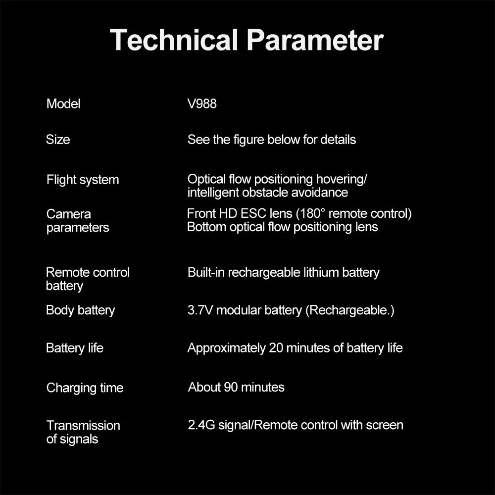 Lenovo V988 Foldable 8K Drone Dual Camera Brushless Quadcopter - image 29