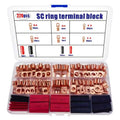 140/220pcs Battery Lug Ring Terminal Kit for Power Cable Ends