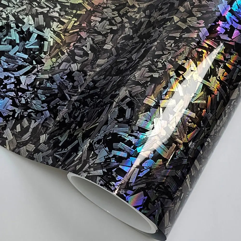 50 x 30cm Carbon Fiber Vinyl Wrap Film, High Gloss 3D 6D Effect