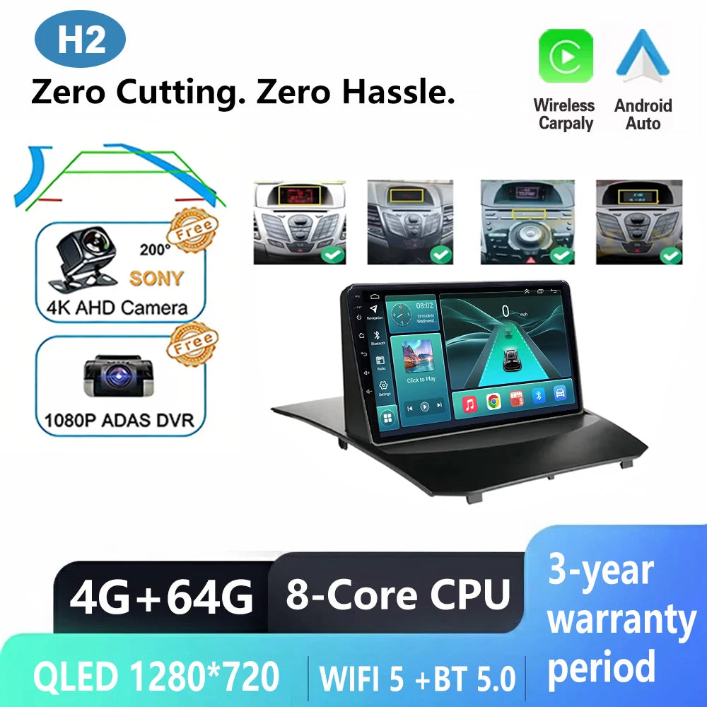 Ford Fiesta 2009-2017 Android Car Radio with CarPlay & GPS - image 14