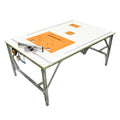 Multifunctional Woodworking Workbench Portable Folding Saw Table for DIY 80x120cm