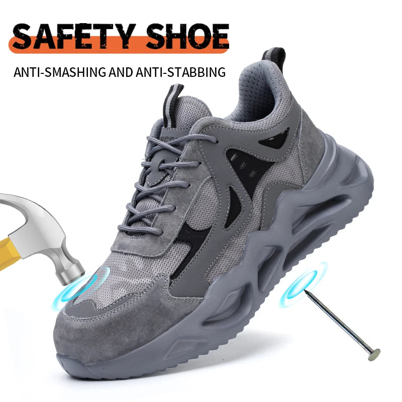 Men's Lightweight Steel Toe Industrial Work Shoes - image 19