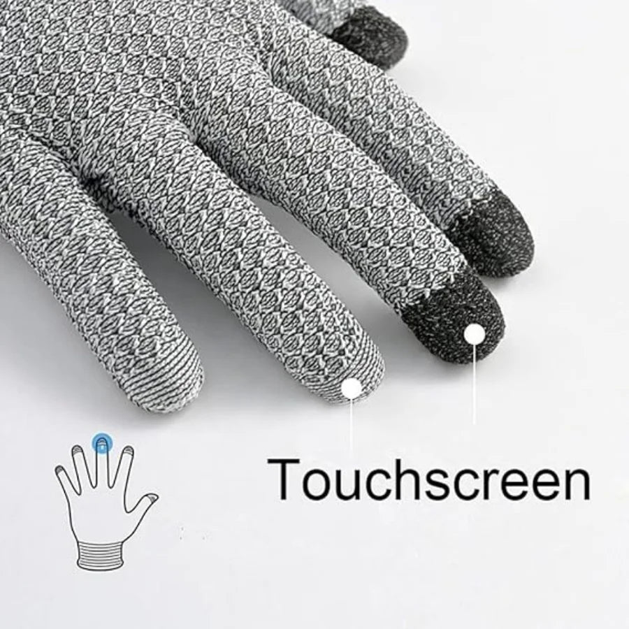 Level 5 Cut-Resistant Touchscreen Work Gloves – Food Safe