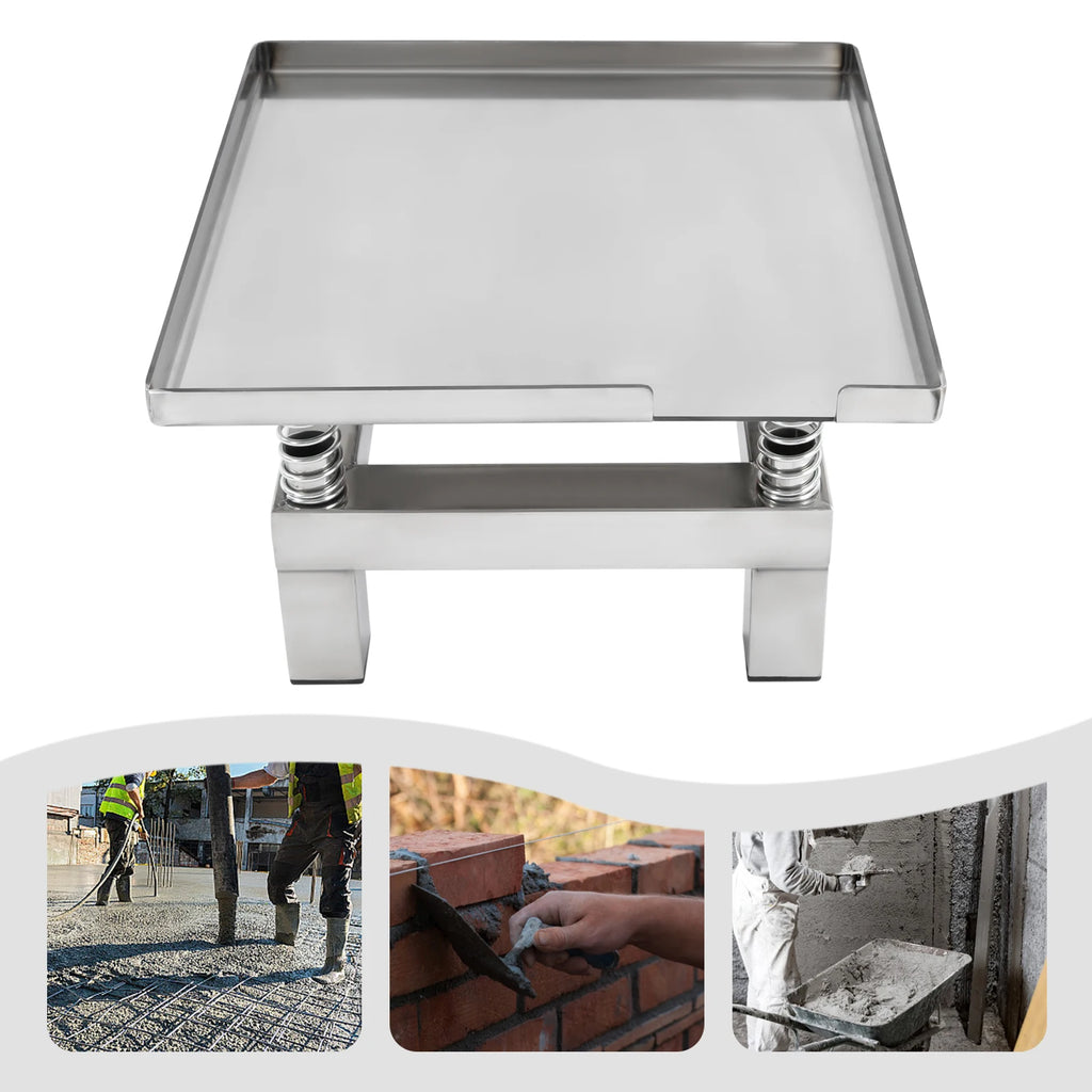 Concrete vibration table 35x35cm, 50W stainless steel vibrating platform