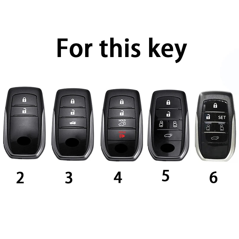 TPU Toyota Car Key Cover – Durable Key Fob Protection (2/3/4 Button) - image 3