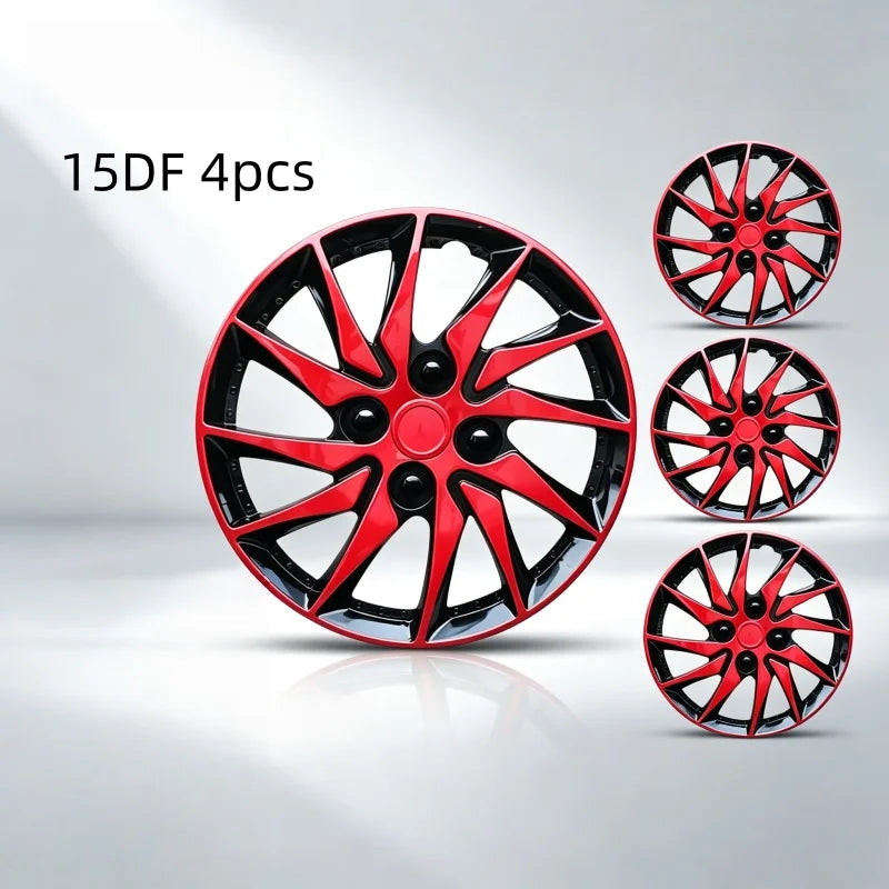 15-Inch Universal Wheel Covers, Sporty Red/Blue, 4-Pack - image 9