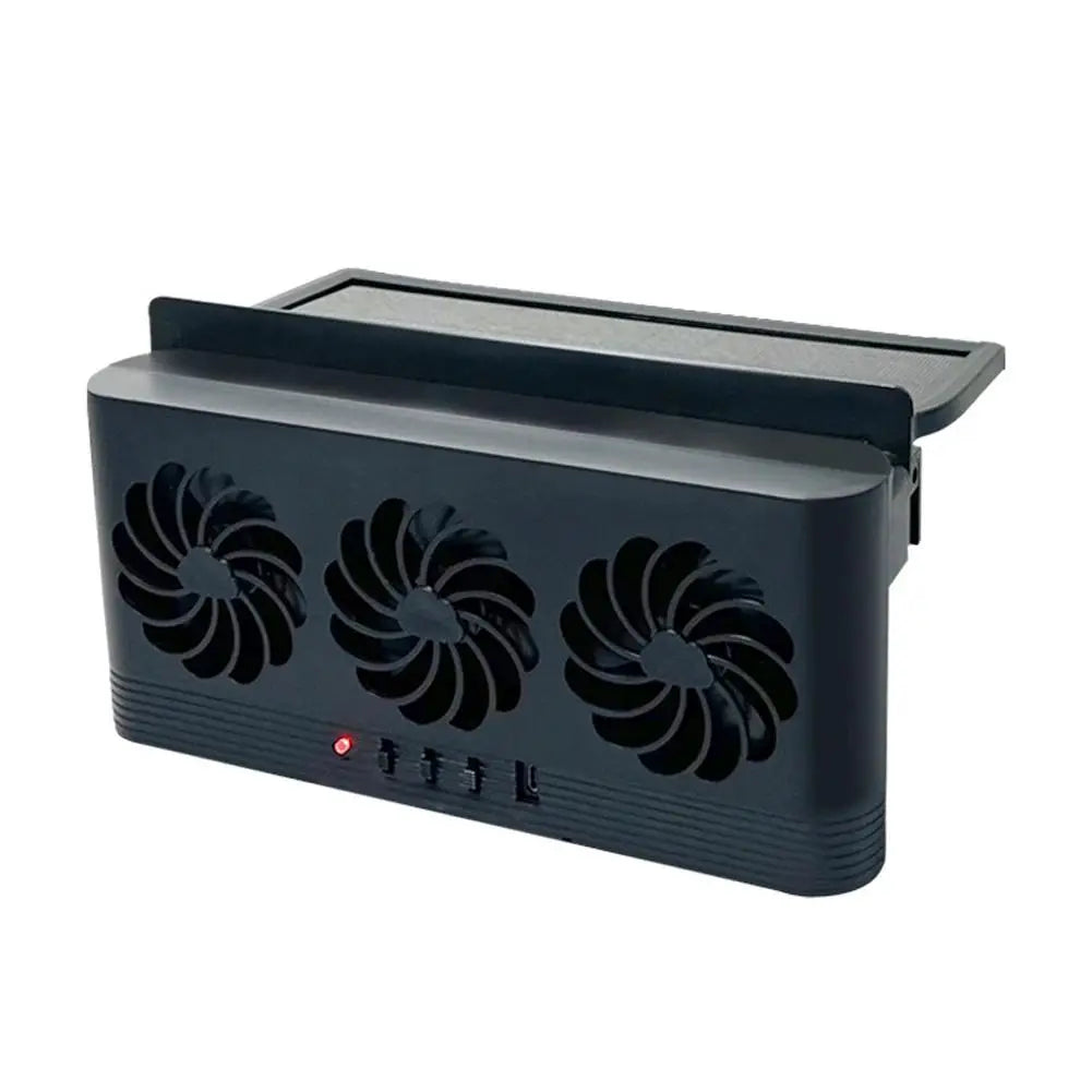 Solar Powered Car Window Exhaust Fan, 3 Air Outlets
