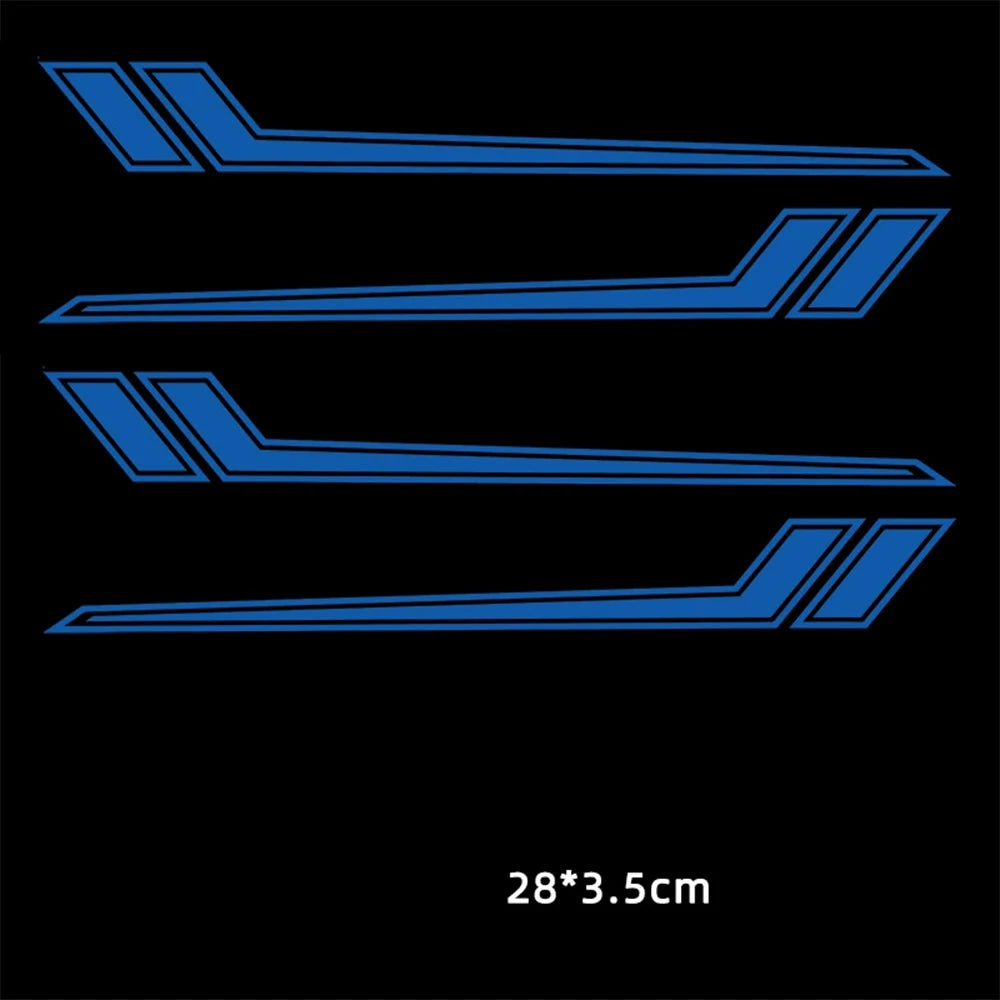 Universal Reflective Motorcycle Front Fender Decal, Waterproof - view 15