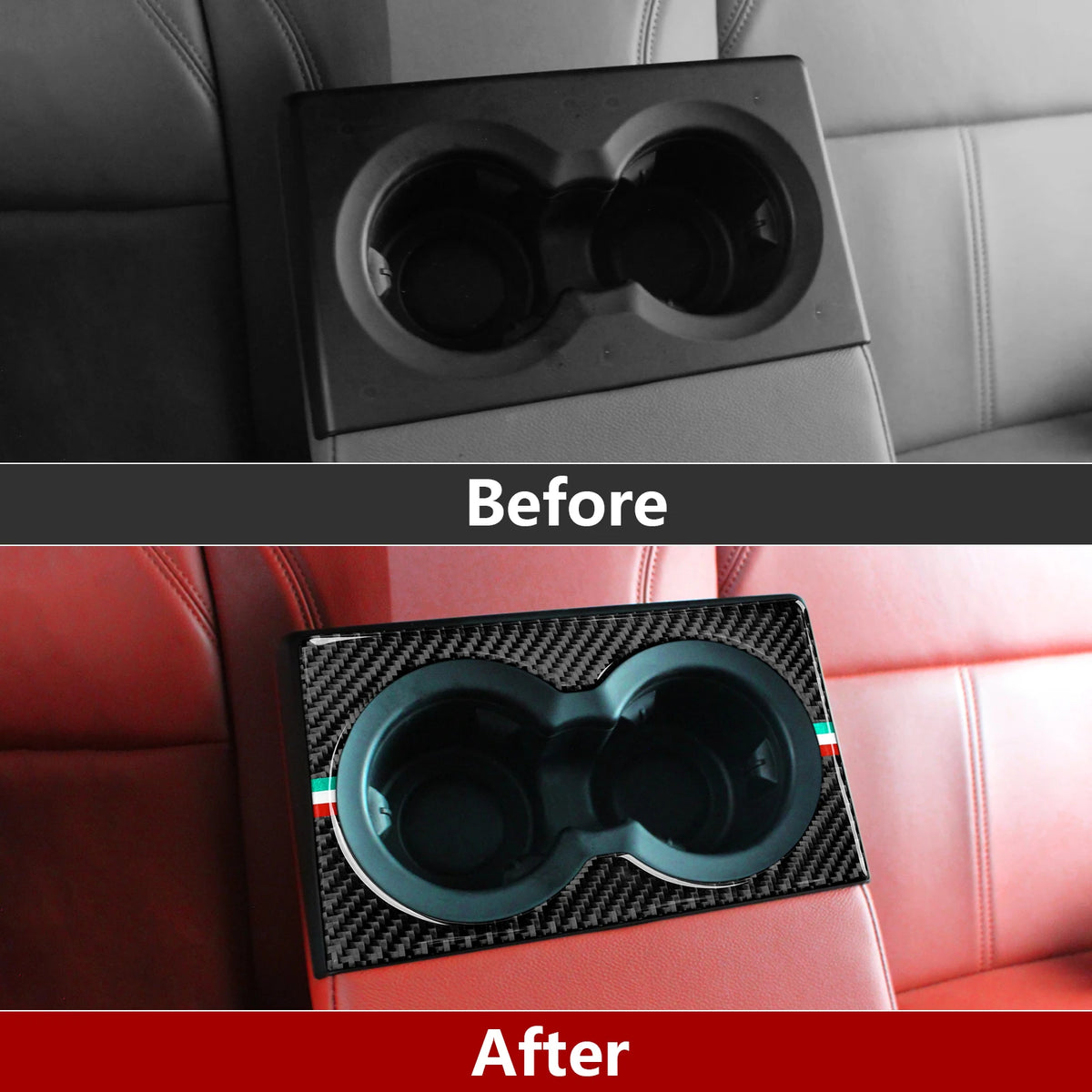 Carbon Fiber Interior Trim Stickers for Alfa Romeo Giulia and Stelvio