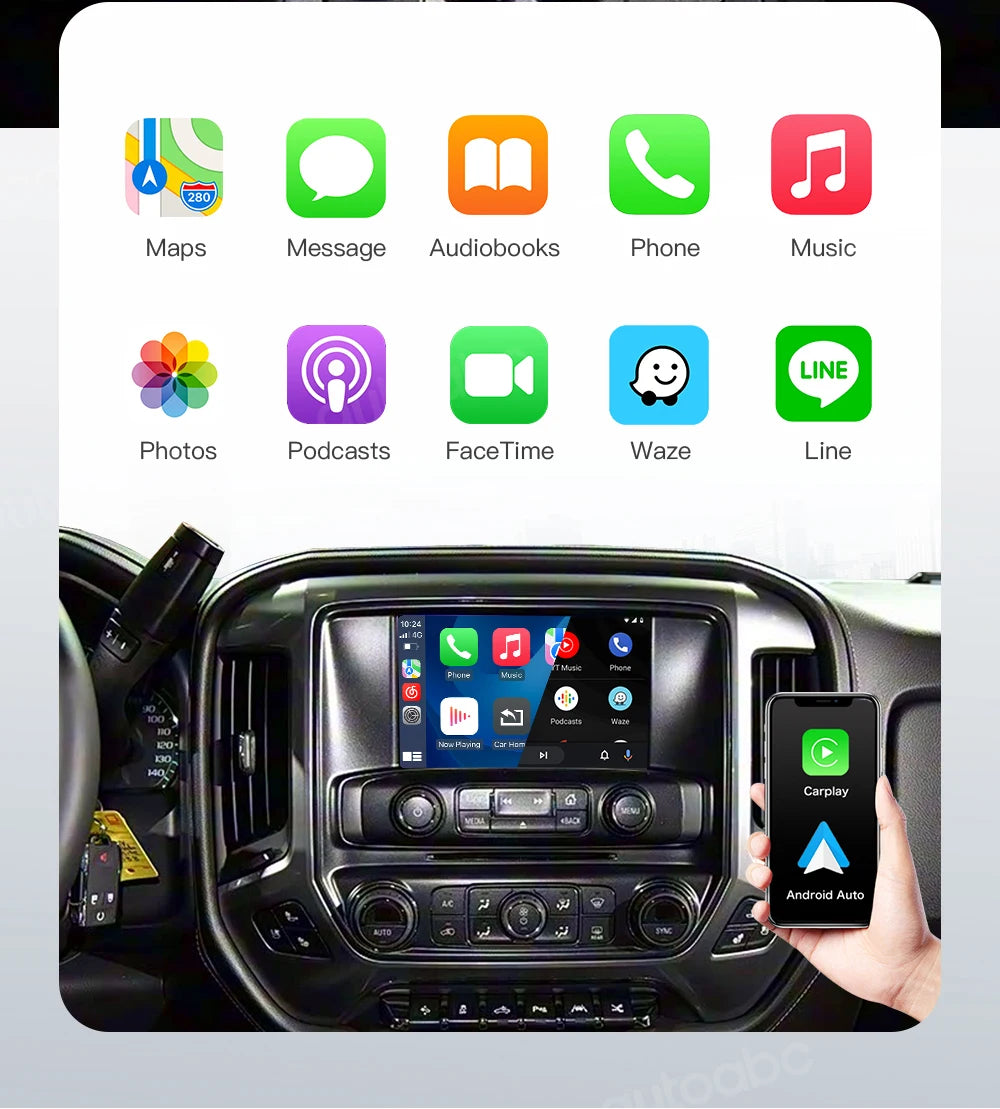 Wireless CarPlay and Android Auto Interface for 2014-2020