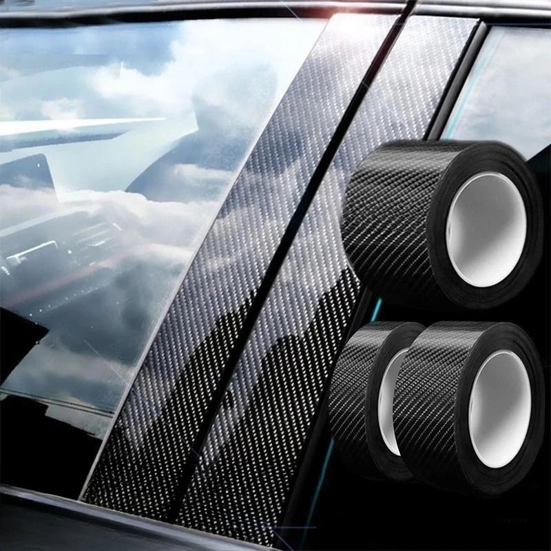 3D Carbon Fiber Protective Tape Roll for Door Sills and Mirrors