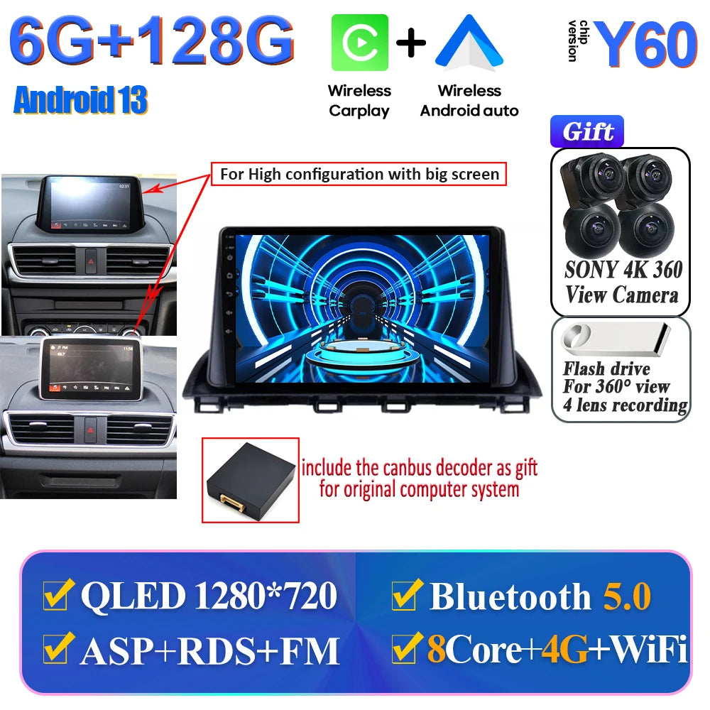 Mazda 3 Multimedia Head Unit with GPS, CarPlay & Android Auto - image 21