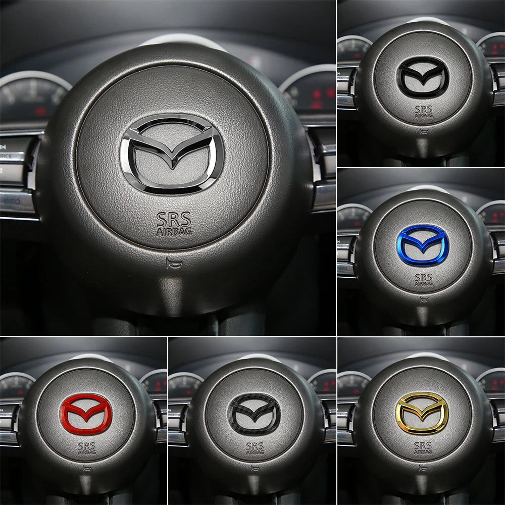 Steering Wheel Center Cover Sticker for 2 3 5 6 CX Series