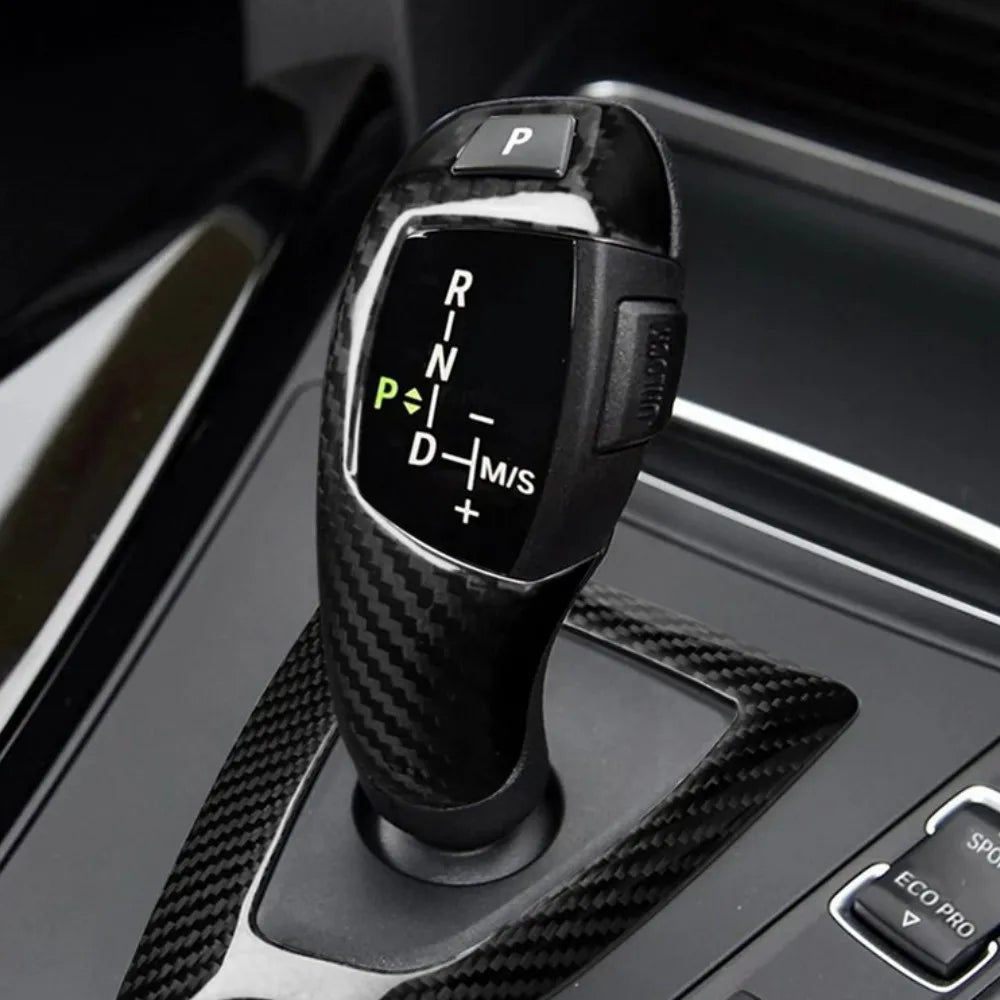 Carbon Fiber Pattern Gear Shift Cover for BMW 3 Series F30, 5 Series, X3