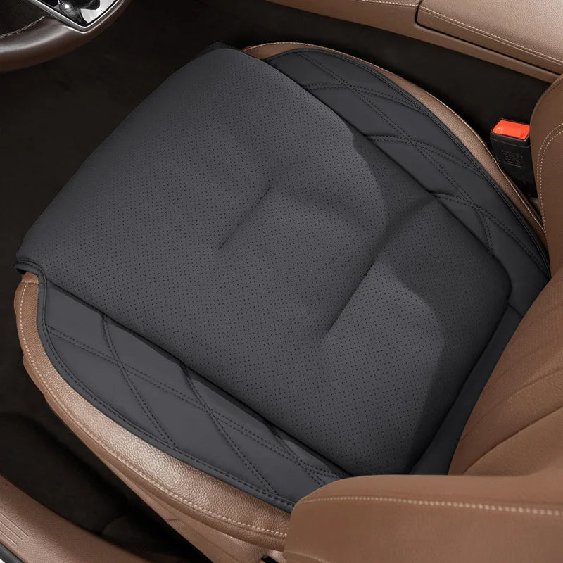 Synthetic Leather Car Seat Cushion with Lumbar Section