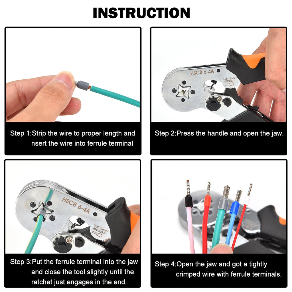 1200-Piece Wire Ferrule Terminal Kit – Insulated Cord End Connectors