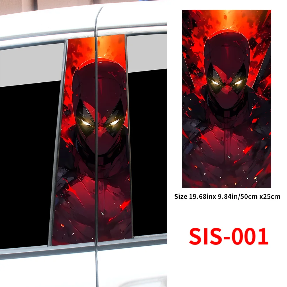 Waterproof Anime Car Stickers - B-Pillar Vinyl Decals - image 15