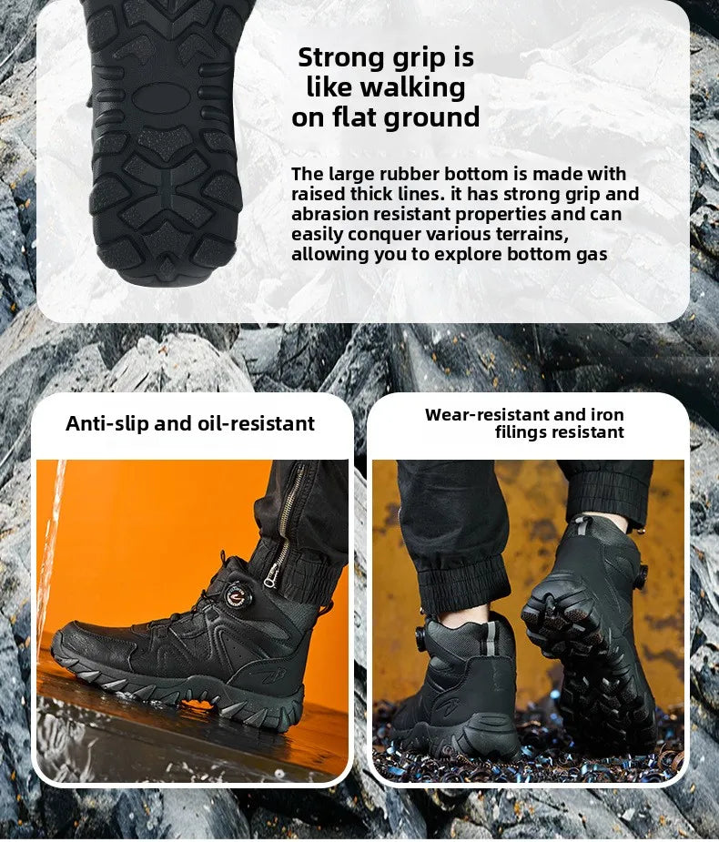 Steel Toe Safety Boots, Smash-Proof & Puncture-Resistant - image 14