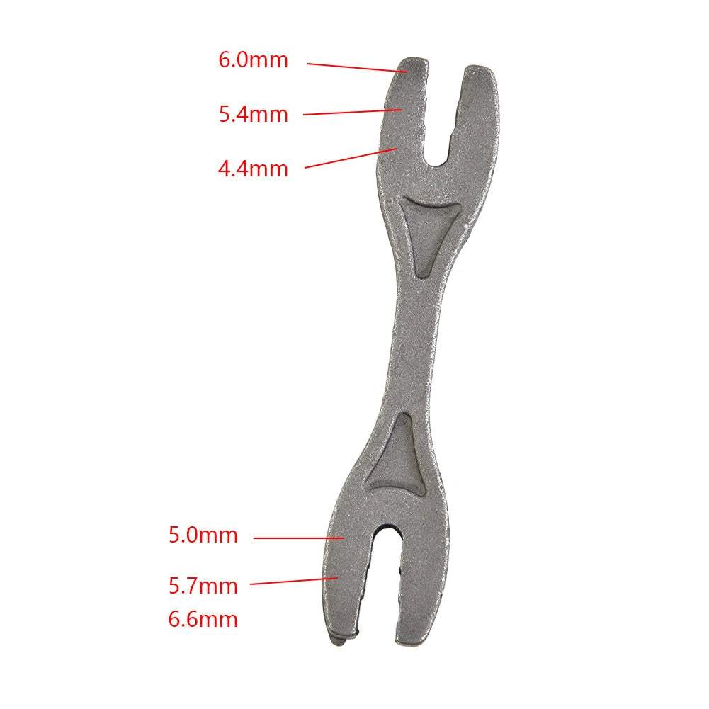 Motorcycle Spoke Wrench Key Tool Double Ended Onboard Repair Tool 6 In 1 Universal