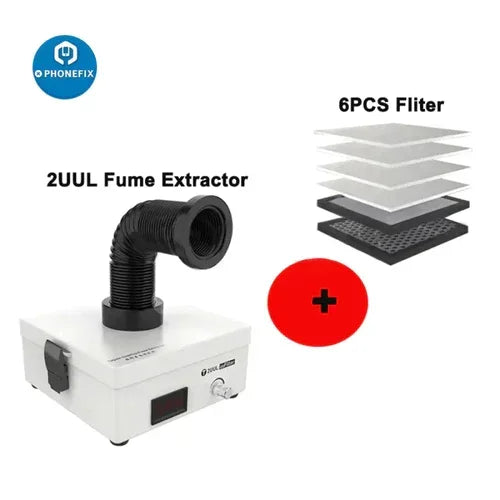 Soldering Fume Extractor Smoke Absorber with Dust Filter for Phone Repair