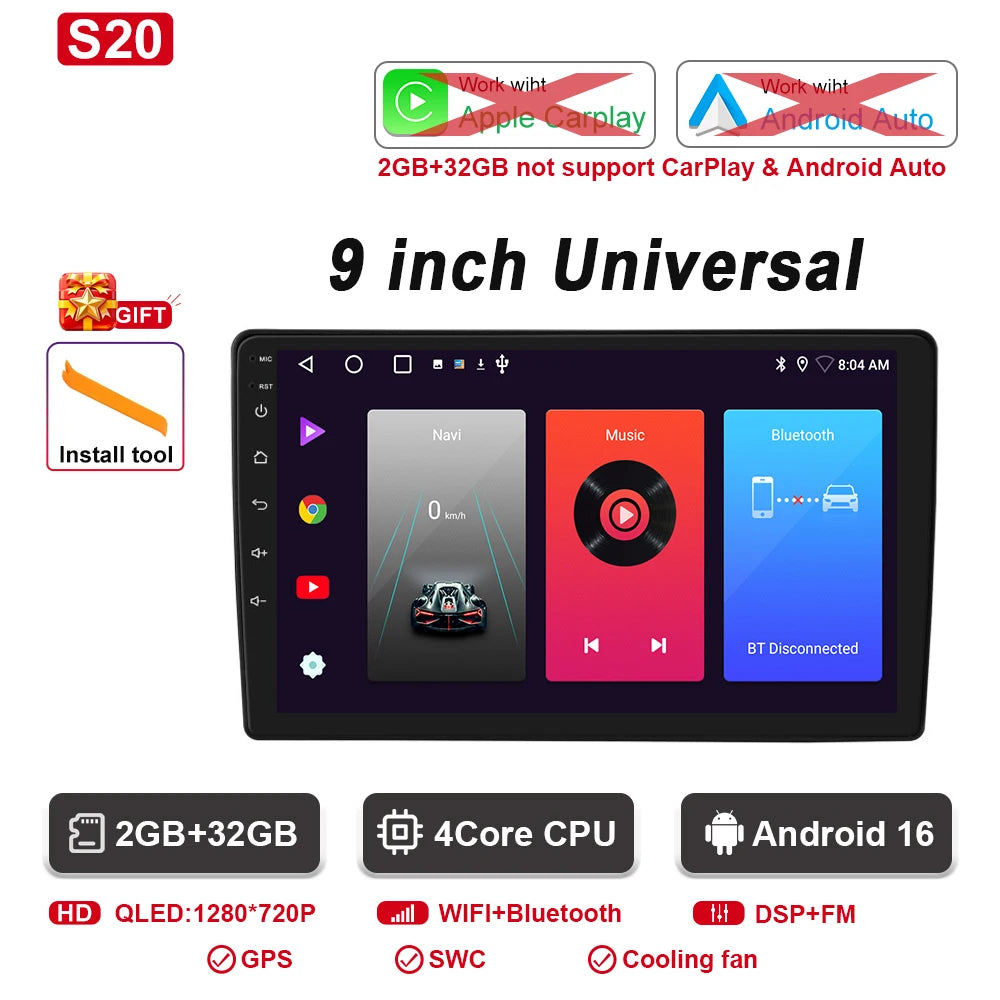 Universal Android Car Stereo with GPS, CarPlay & Bluetooth - image 16