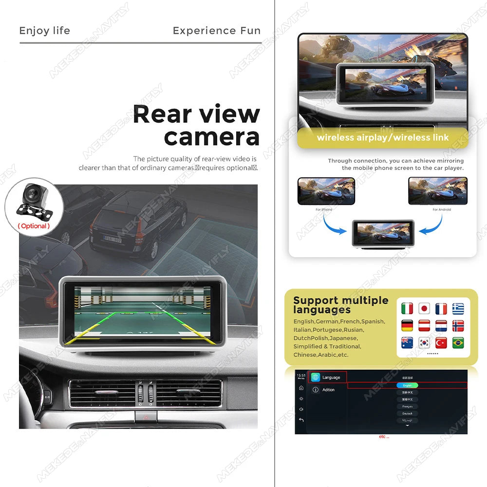 MEKEDE 6.86" Universal Car MP5 Player Wireless CarPlay & Android Auto - image 5