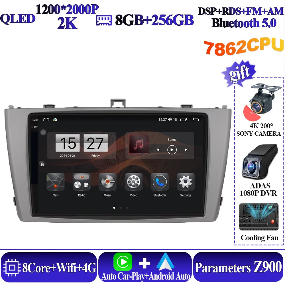 Toyota Avensis T27 9 Inch Android Car Stereo Wireless CarPlay - image 11
