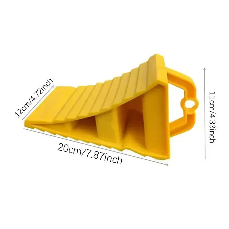 Anti-Slip Car Truck Wheel Chocks Multi-purpose Vehicles Wheel Ramp Pads Wear-Resistant Tire Stopper For Cars RVs