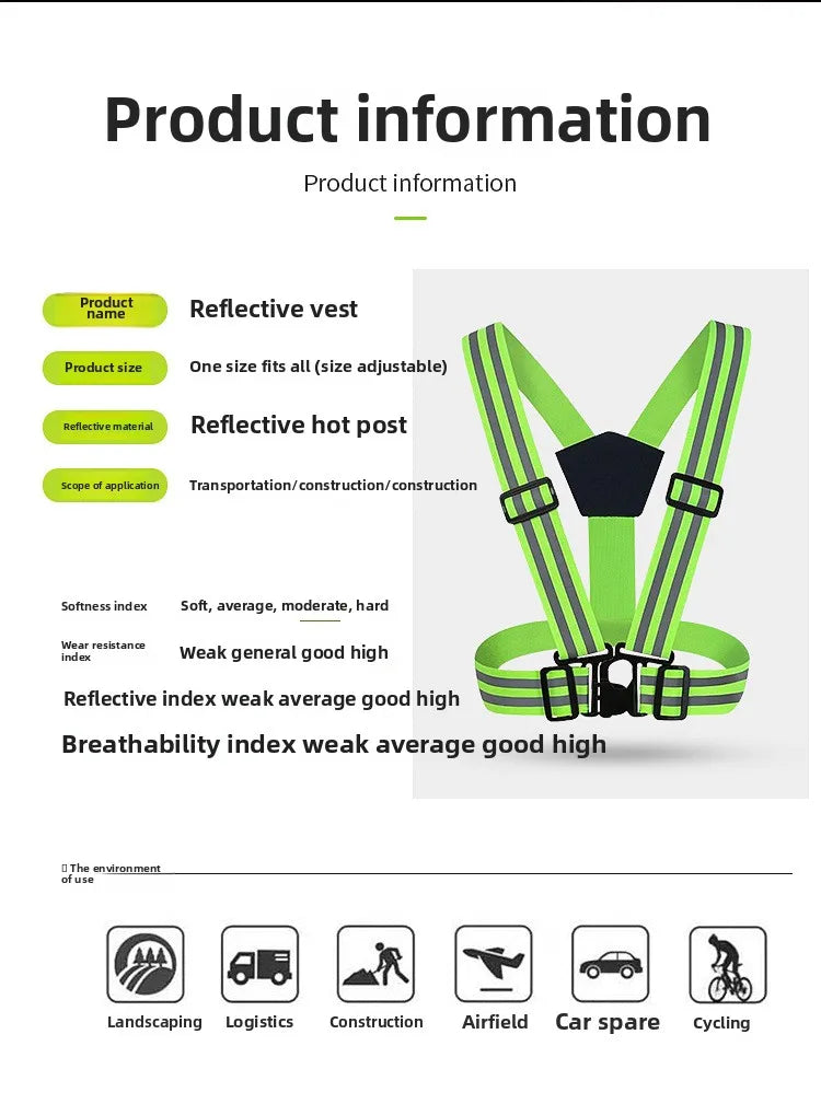 Reflective Safety Vest Backpack for Night Cycling & Running - image 10