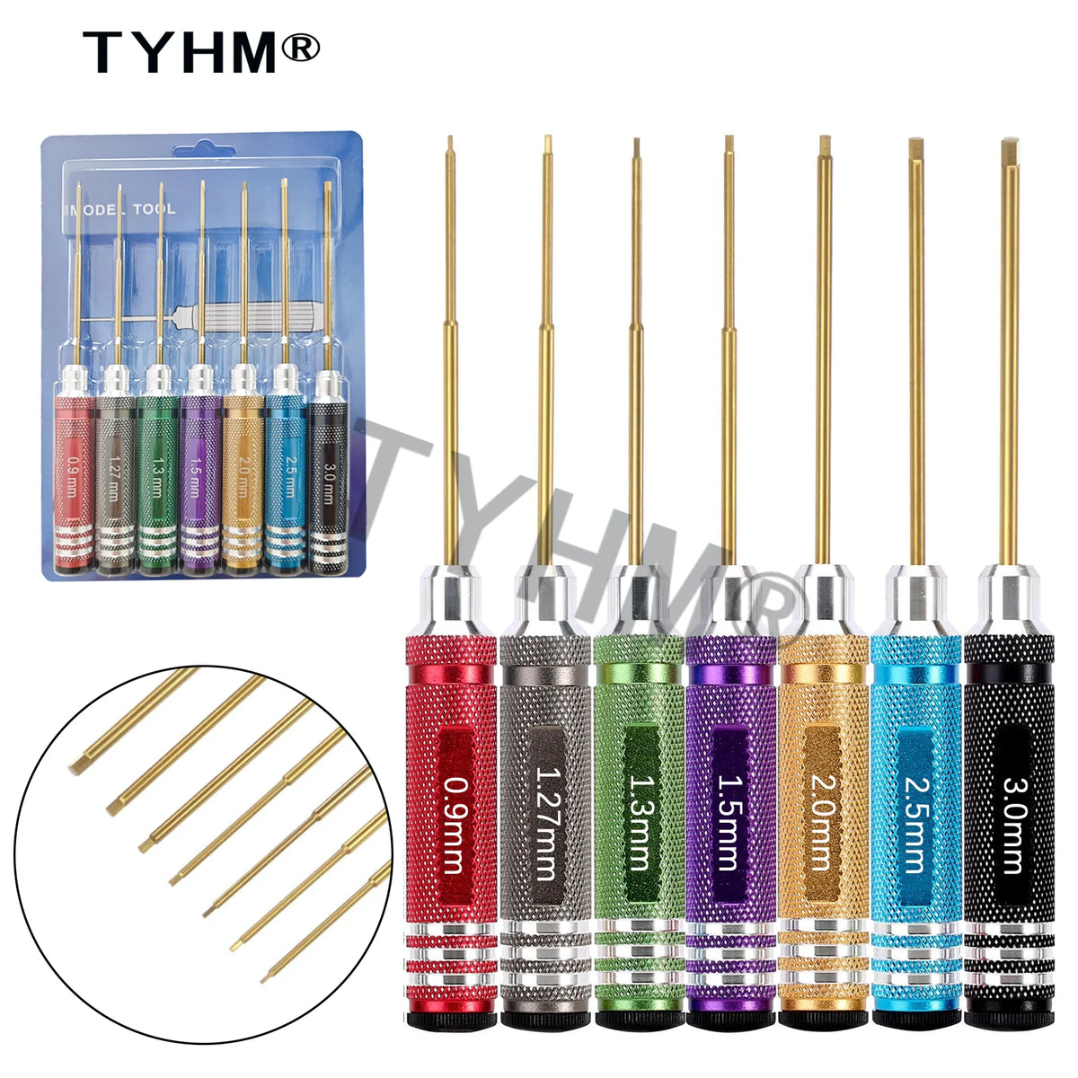 Titanium Plated Hex Screwdriver Set for RC Model Aircraft & Car - image 30