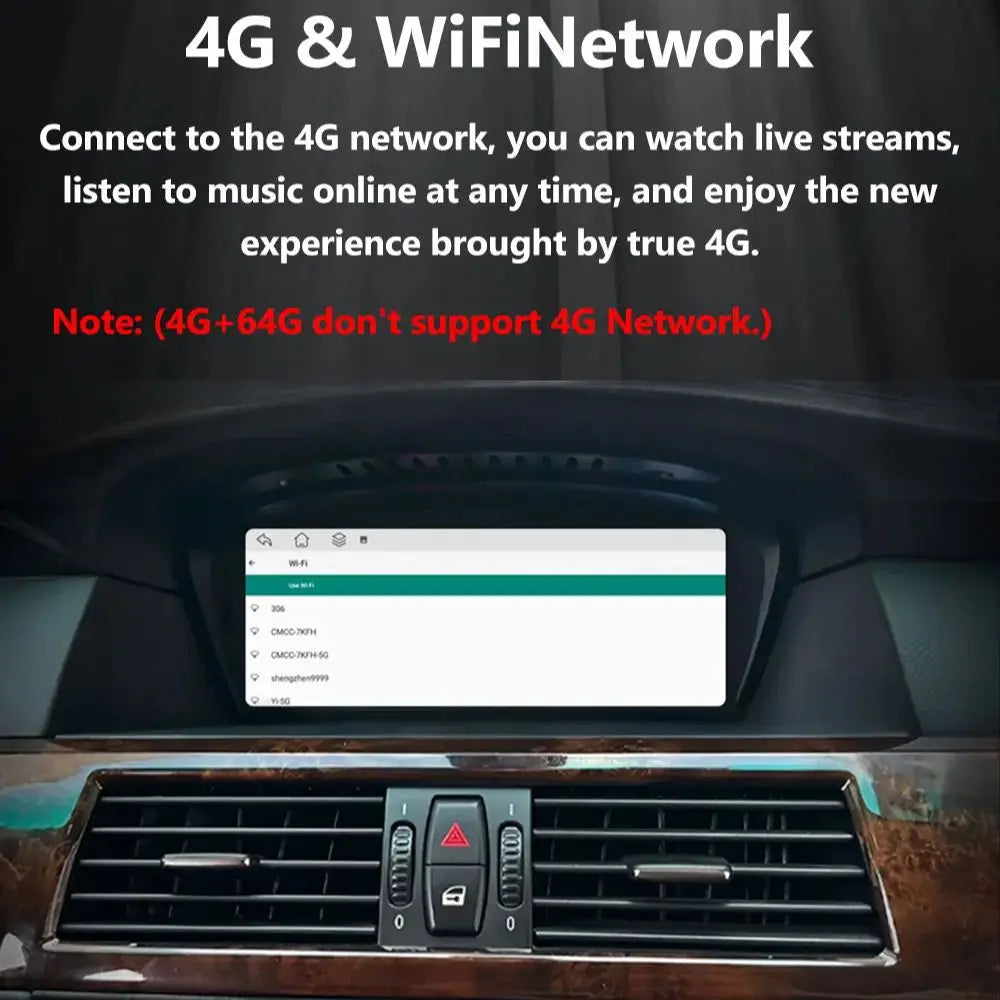 Wireless CarPlay Android Auto Multimedia Radio for BMW E60 E90 - image 5