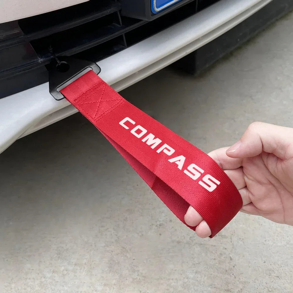 Jeep Grille Red Decorative Tow Rope - Wrangler Renegade Cherokee - image 2