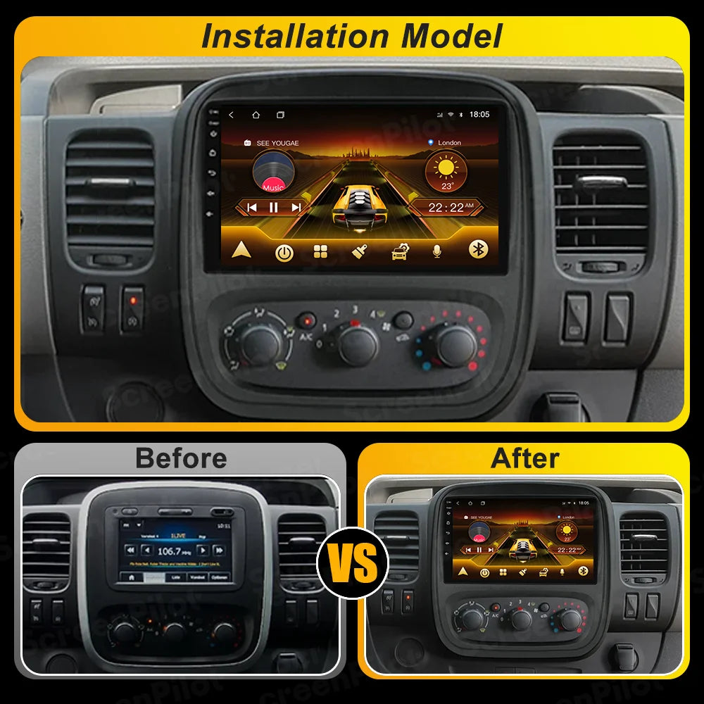 9-Inch Android Touchscreen Car Radio for Renault Trafic & Opel Vivaro - image 23