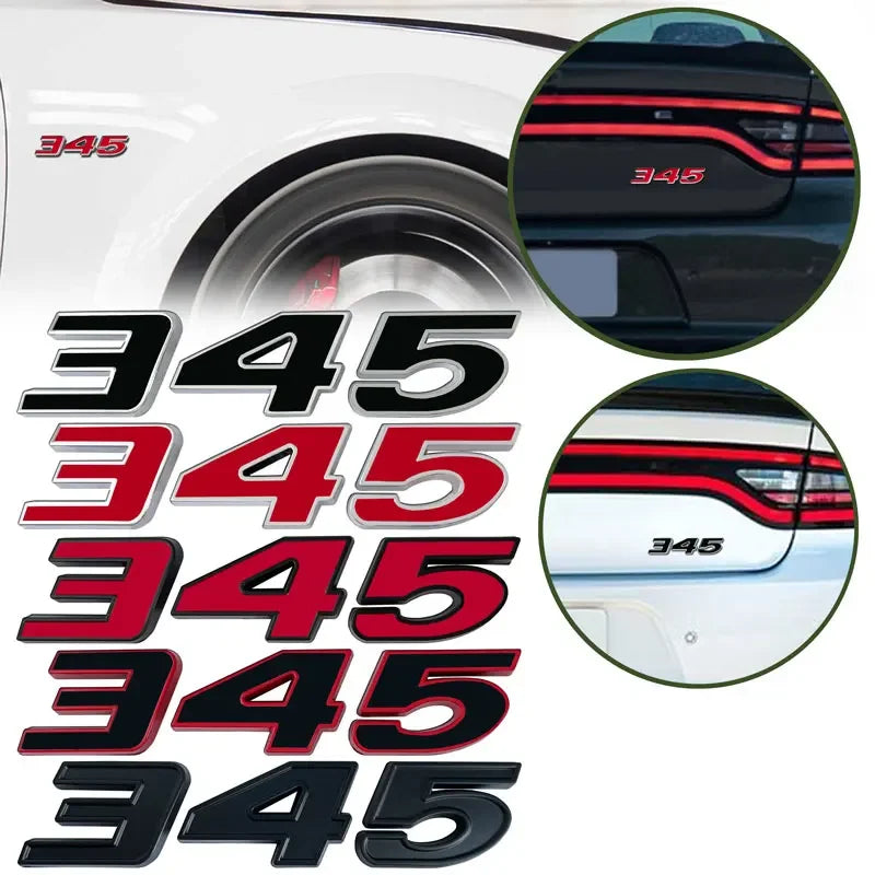 3D Metal Engine Size Car Sticker for Dodge, Jeep, Ford and Toyota