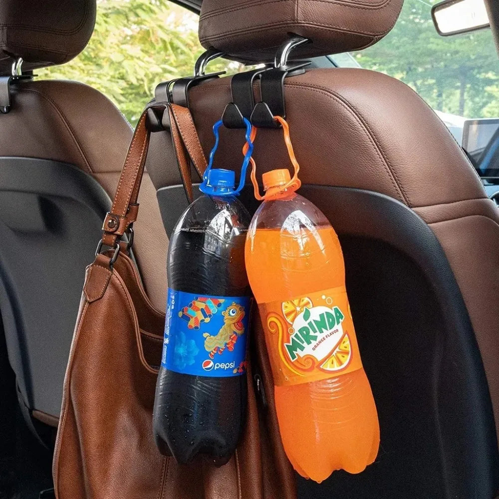 Universal Car Seat Headrest Hook Organizer - 4 Pack - image 10