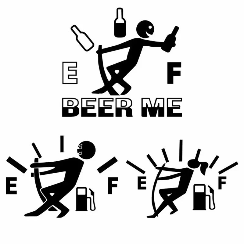 Funny Fuel Gauge Vinyl Car Sticker