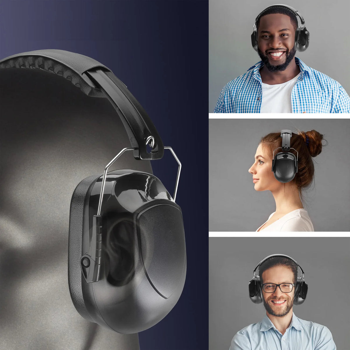 Adjustable Anti-Noise Earmuffs – 34dB Hearing Protection