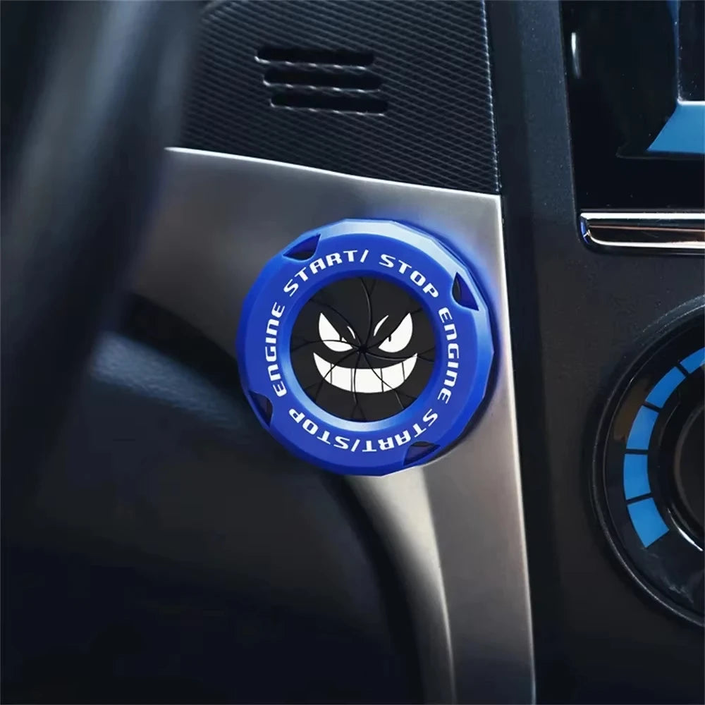 Rotating Start Stop Button Protective Cap for Car and Motorcycle - view 9