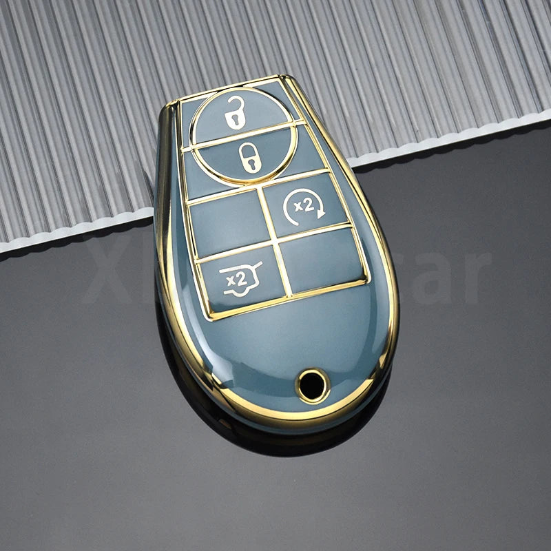 TPU Car Key Fob Cover Case for Dodge Jeep Chrysler - image 27