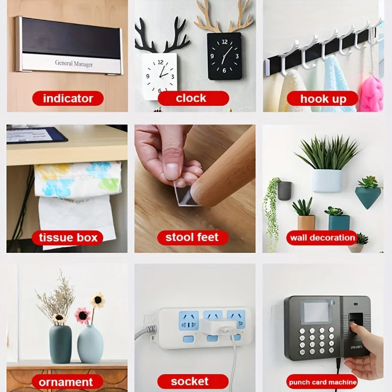 40-Piece High-Temperature Double-Sided Tape Pads