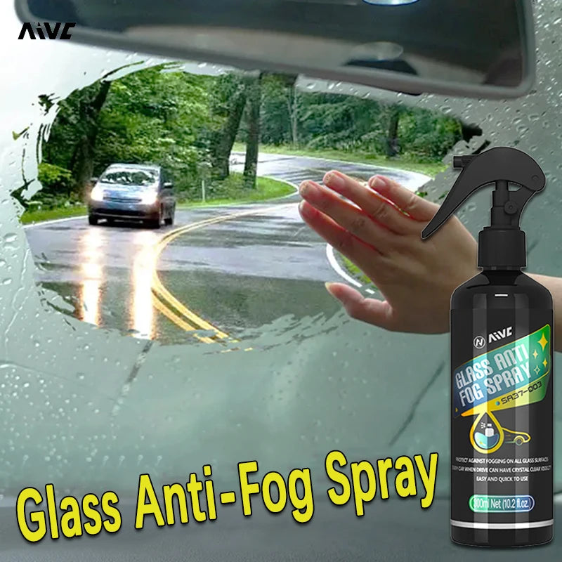 Anti-Fog Spray for Car Windshield & Mirrors – Long-Lasting