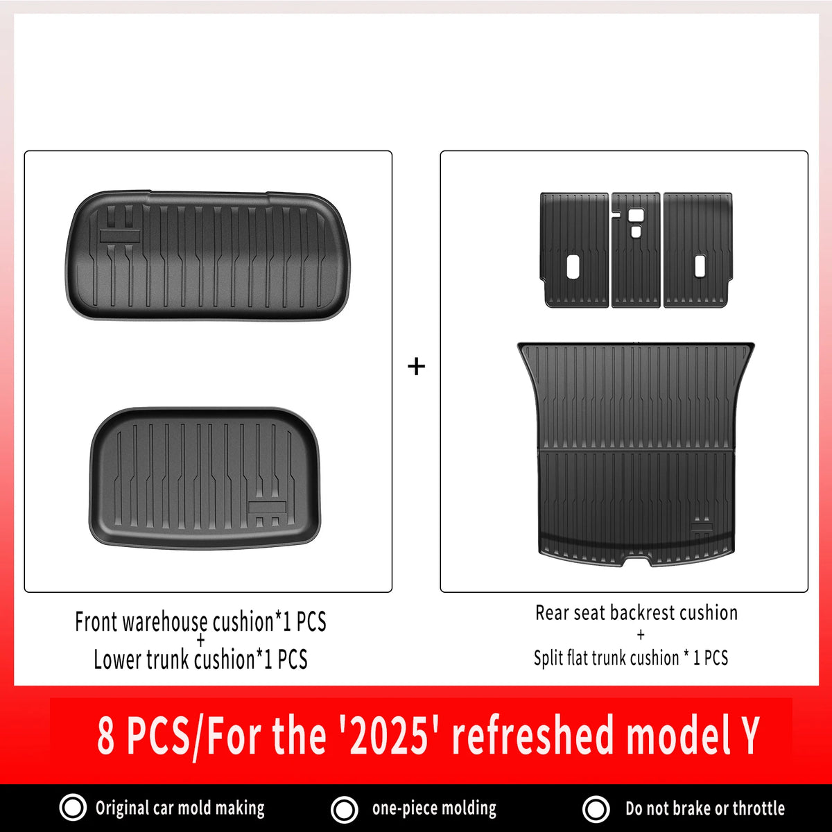 All-Weather TPE Floor Mats & Cargo Liner for Tesla Model Y 2025+ - image 18