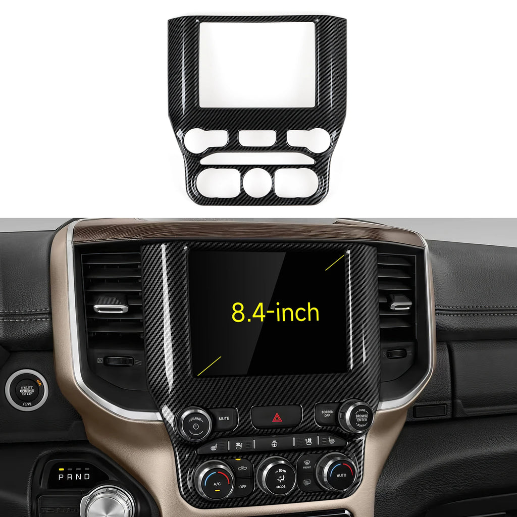 Carbon Fiber Gear Shift Panel Cover for Dodge RAM 2019-2026 - image 2