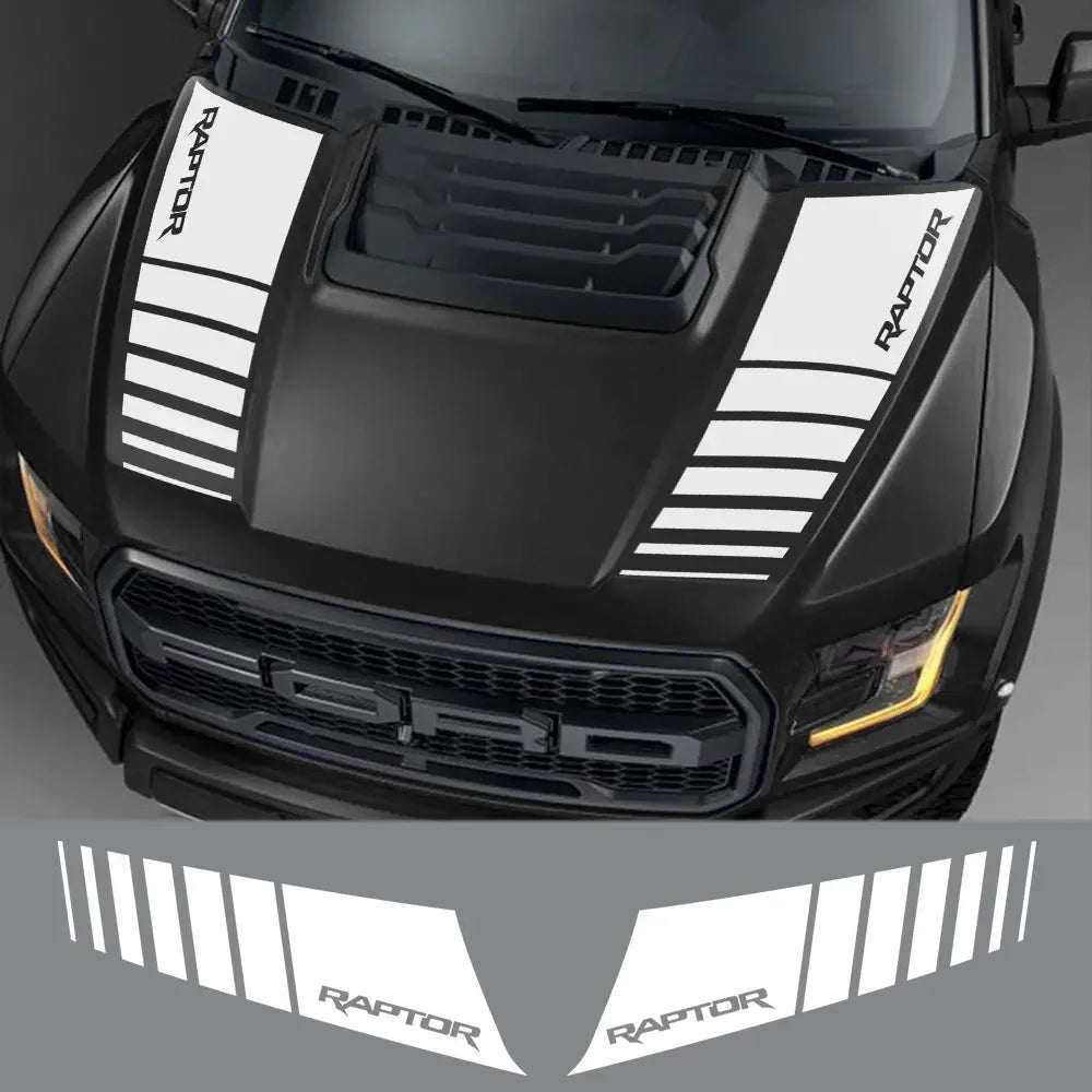 Custom Vinyl Hood Decals for Ford Ranger, Raptor & F-150 (2015-2020) - image 2
