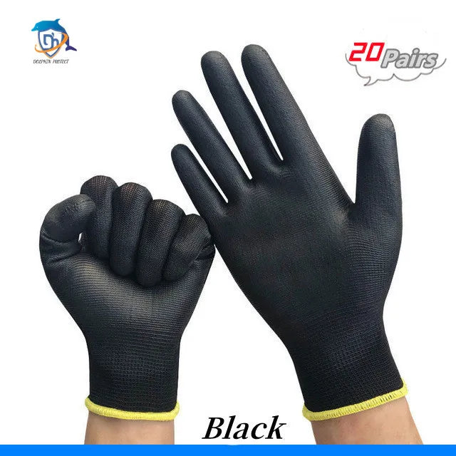 PU Palm-Coated Safety Work Gloves, 10/20 Pairs - image 20