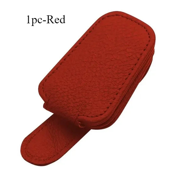 Car Sun Visor Sunglasses Holder Clip with Ticket & Card Clip