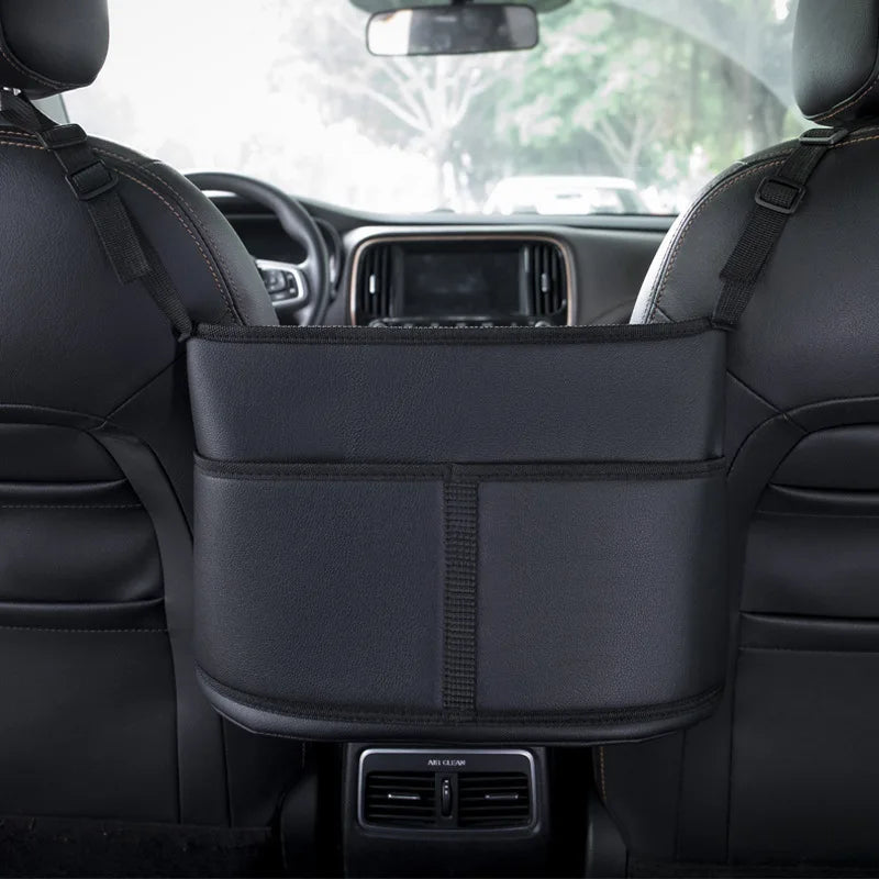 PU Leather Front Seat Gap Handbag Holder Organizer