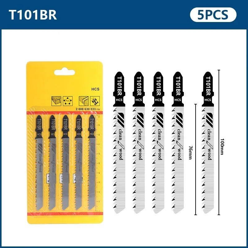 5-Piece T-Shank Jigsaw Blade Set – Woodworking