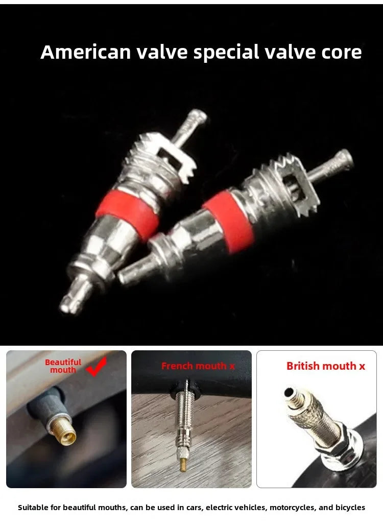 21/51/101 Pcs Set Valve Core Wrench Screw Driver Multifunctional Tire Valve Stem Tool Tyre Nipple Core Removal Inser