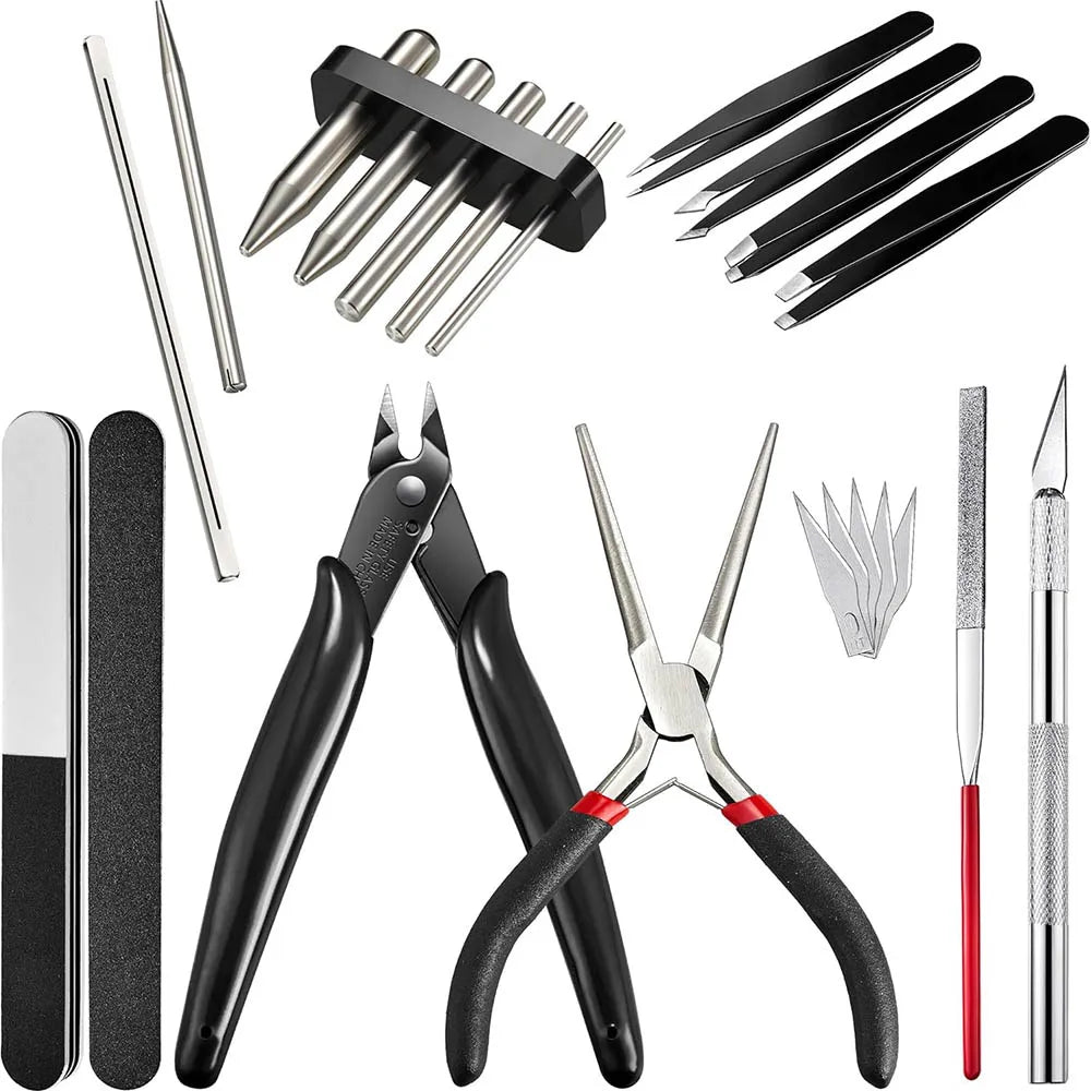Pliers Multi Functional Tools 10 Pieces Metal DIY Model Tool Set Electrical Wire Cable Cutters 3D Metal Jigsaw Puzzles Assembly